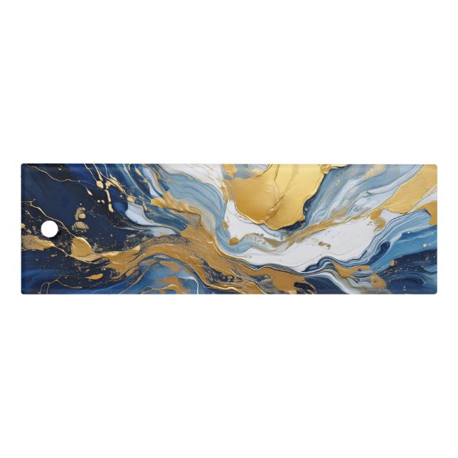 Bold Splash of Gold and Blue Ruler (Front)