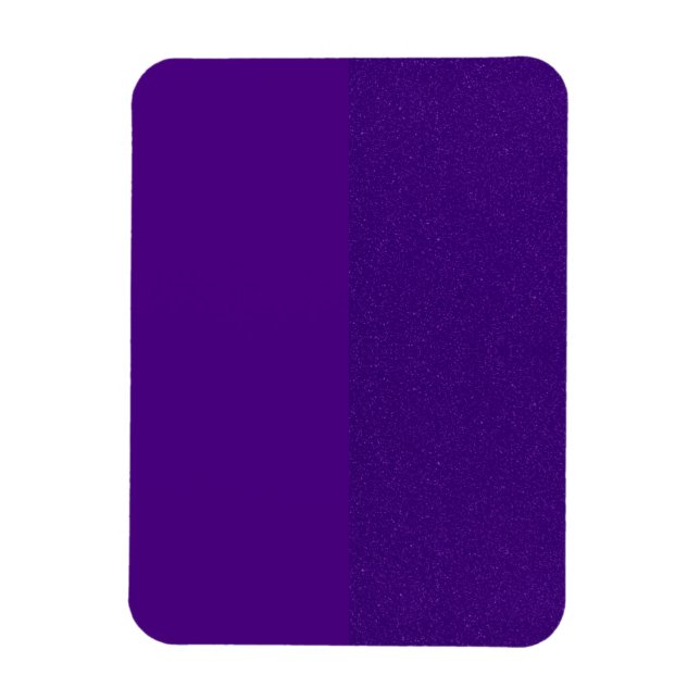 Bold Split Purple Custom Flexible Photo Magnet (Vertical)