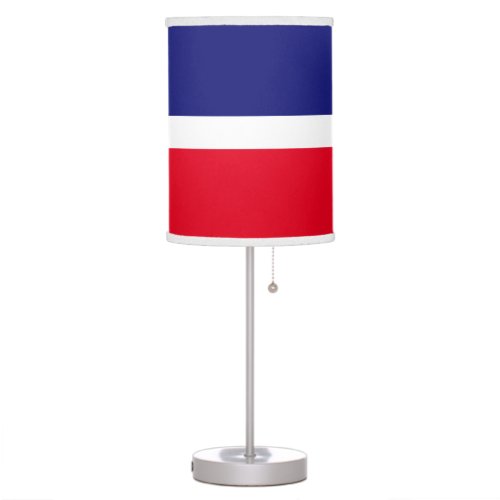 Bold Sporty Colorful Vibrant Bright Red White Blue Table Lamp