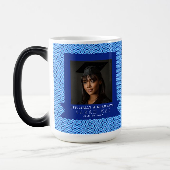 Bold Square Print Certified Teacher Color Morph Mug (Left)