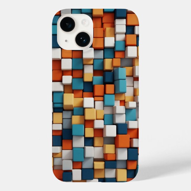 Bold Squares Case-Mate iPhone Case (Back)