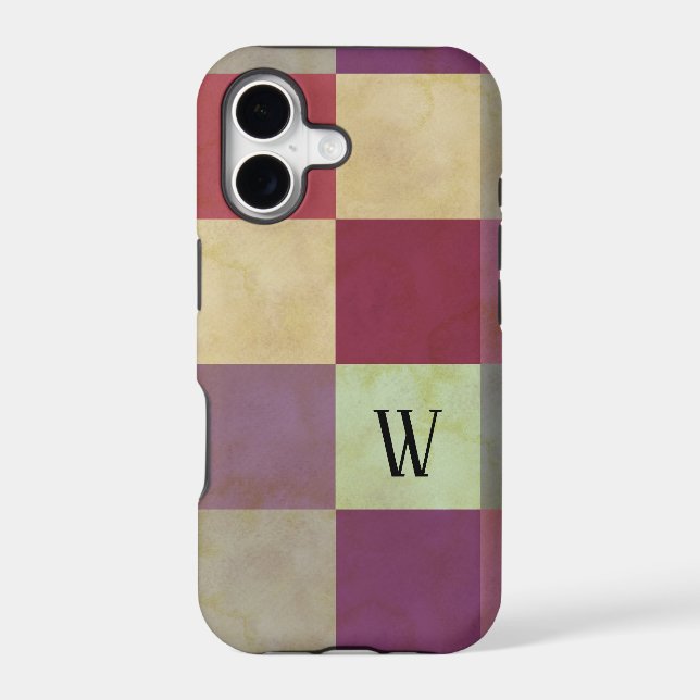 Bold Squares Pattern Iphone Case (Back)