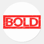 Bold Stamp Classic Round Sticker