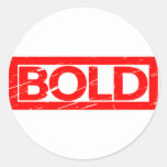 Bold Stamp Classic Round Sticker