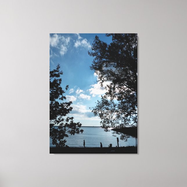 Bold Stark Contrast Canvas Print (Front)