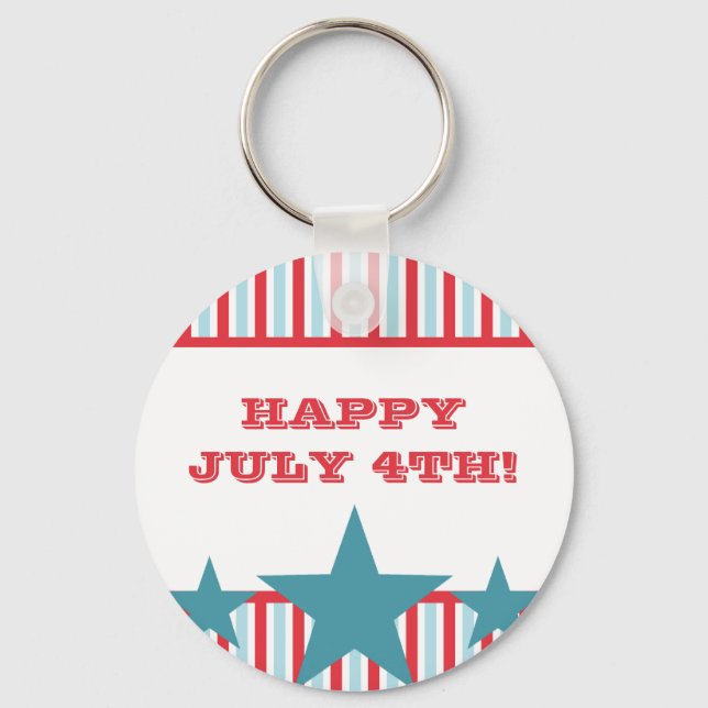 Bold Stars and Stripes Keychain (Front)