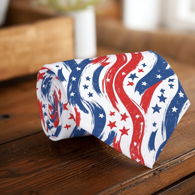 Bold Stars and Stripes Neck Tie (Creator Uploaded)