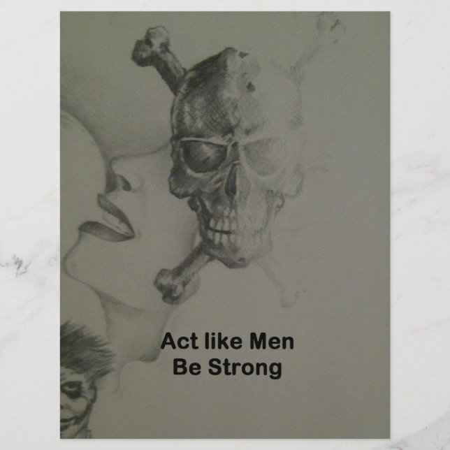 Bold Statement: Act Like Men, Be Strong Letterhead (Front)
