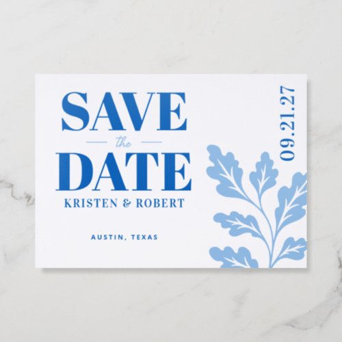 Bold Statement Monogram Save the Date Letterpress Invitation