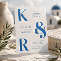 Bold Statement Monogram Wedding