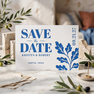 Bold Statement Monogram Wedding Letterpress Invitation