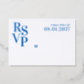 Bold Statement Monogram Wedding Letterpress RSVP Cards