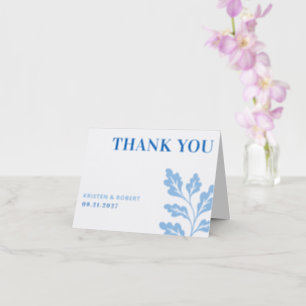 Bold Statement Monogram Wedding Letterpress Thank You Card
