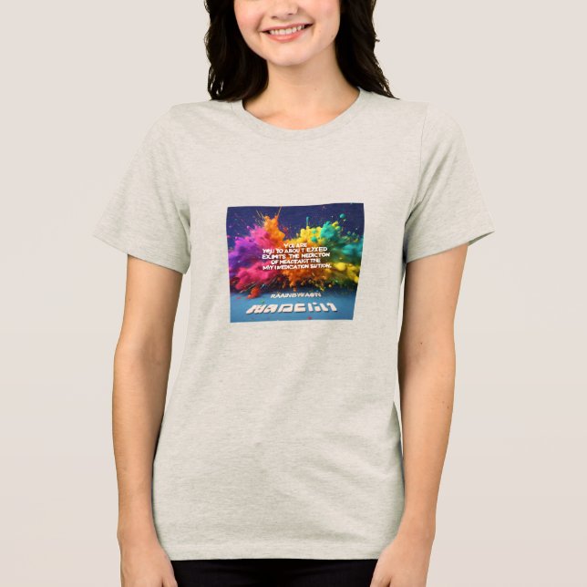 Bold Statement T-Shirt" Tri-Blend Shirt (Front)