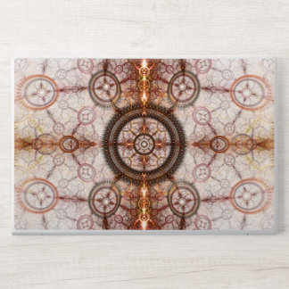 Bold Steampunk Abstract Clockwork Pattern HP Laptop Skin