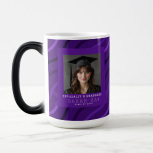 Bold Stripe Print College Graduation Color Morph Mug