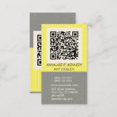 Bold Stripe QR Code Tech Business Card (Front/Back)