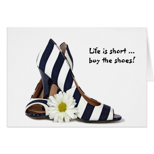 Bold Striped Shoes Cards (Front Horizontal)