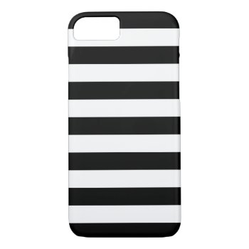 Bold Stripes Black And White Iphone 7 Case by ipad_n_iphone_cases at Zazzle