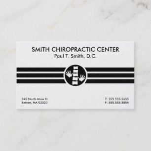 Bold Stripes Chiropractic Business Cards