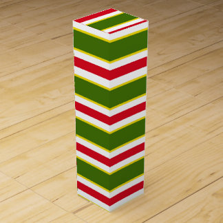 Bold Stripes Holiday Wine Gift Box