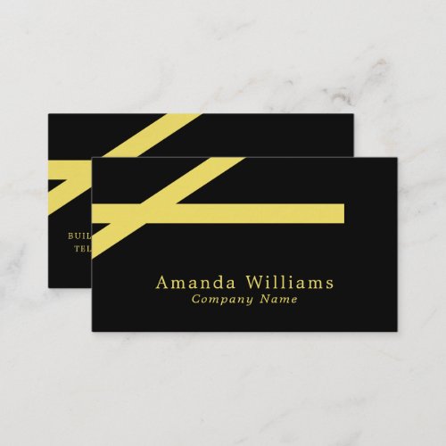 Bold Stripes Minimalist Business Card