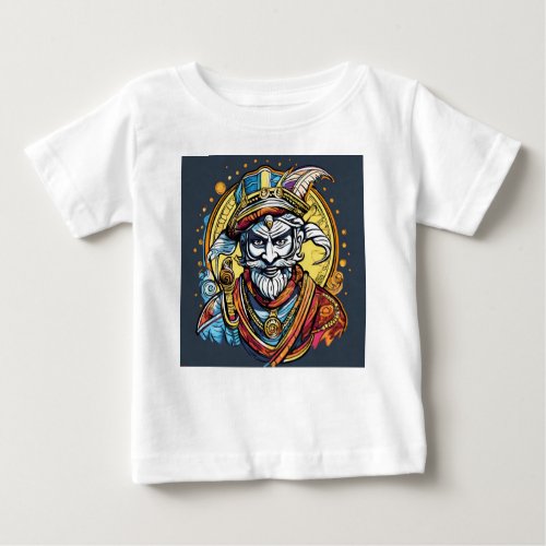 Bold Strokes of Heroism Movie_Themed Outlines in Baby T_Shirt