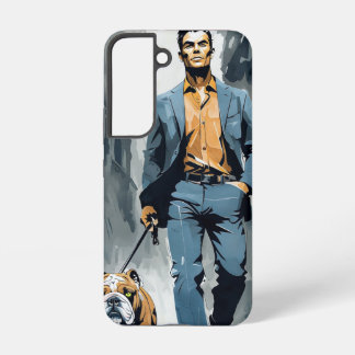 Bold Style & Bulldog Attitude – Stylish Man Phone Samsung Galaxy S22 Case