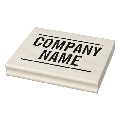 Bold Style _ Company Name _ BusinessCompany Rubber Stamp