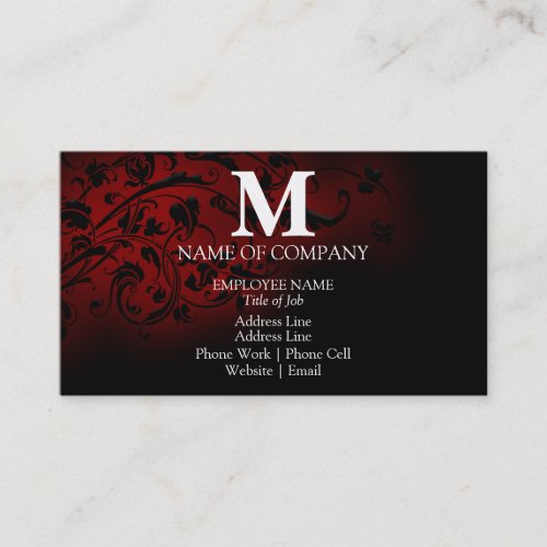 Monograms For BusinessCards Business Card Templates