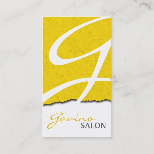 Bold Stylish &amp; Modern Monogram Salon Business Card