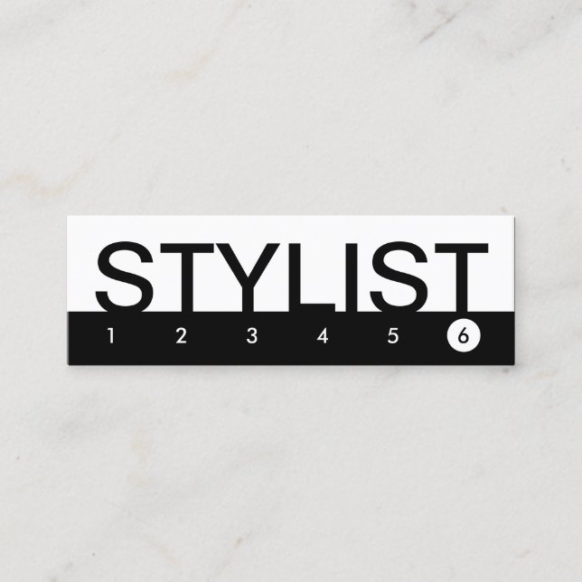 bold STYLIST customer loyalty Card (Front)