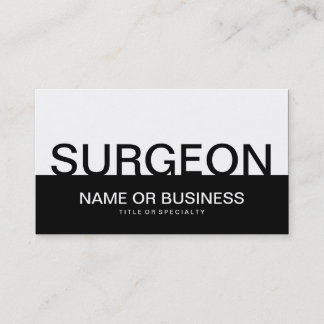 bold SURGEON Business Card