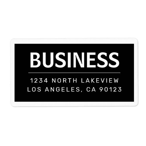 Bold Surname or Business Brand  Text wBorder Label