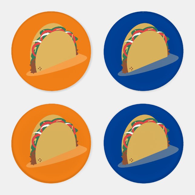 Bold Taco Salad Beef  Coaster Set (Set)