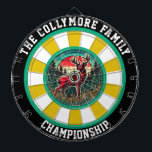 Bold Target Deer Artwork Dart Board<br><div class="desc">Transform your space with this circular design of a deer with large antlers in a forest. The bold target overlay creates a dynamic and adventurous vibe,  perfect for man caves or hunting lodges. Celebrate the excitement of the hunt and the beauty of nature with this striking piece.</div>