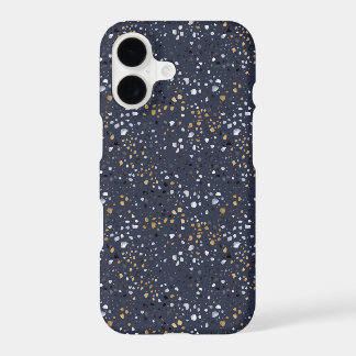 Bold Terrazzo Print (Navy) iPhone 17 Case