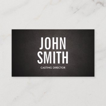 Bold Text Casting Director Business Card by cardfactory at Zazzle