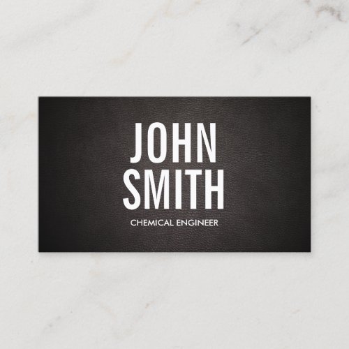 Bold Text Chemical Engineer Business Card