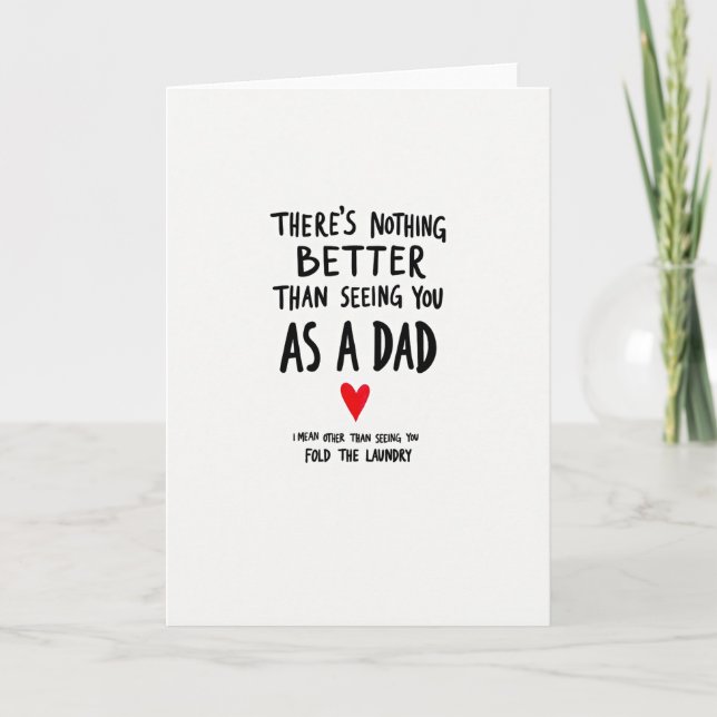 Bold Text Fathers Day Design Card (Front)