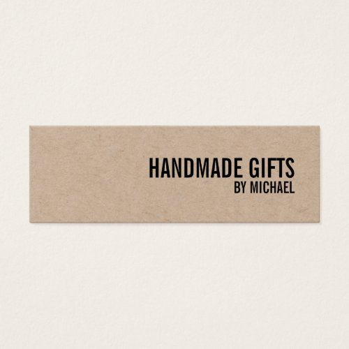 Bold Text Kraft Paper Handmade Gifts Tag