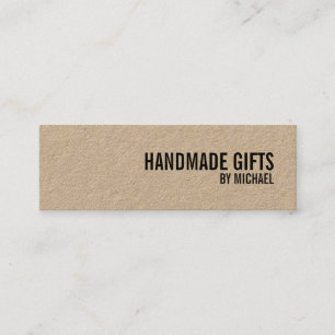 Bold Text Kraft Paper Handmade Gifts Tag