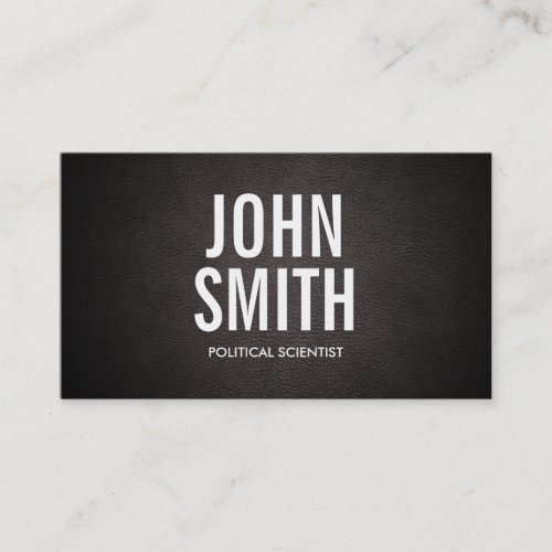 Bold Text Political Scientist Business Card