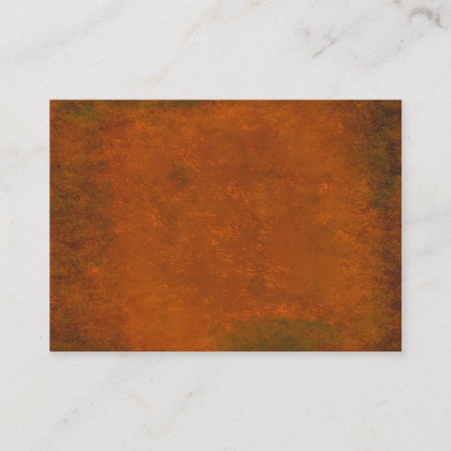 Bold textured copper look business card (Front)