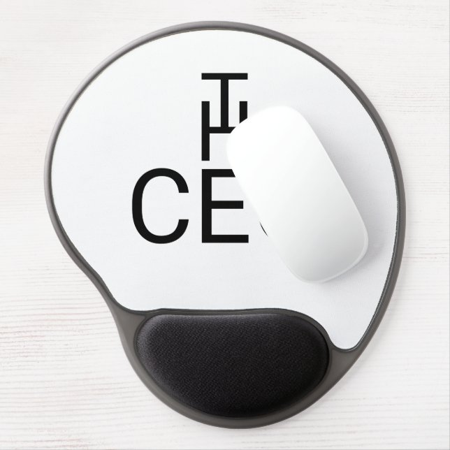 Bold The CEO Text Gel Mouse Pad for Workspaces (Left Side)