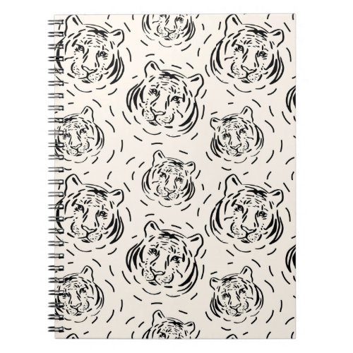 Bold tiger design design  notebook