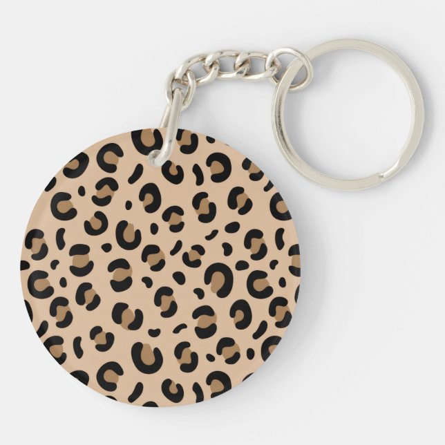 Bold Tiger Stripe Pattern – Animal Print Design Keychain (Back)