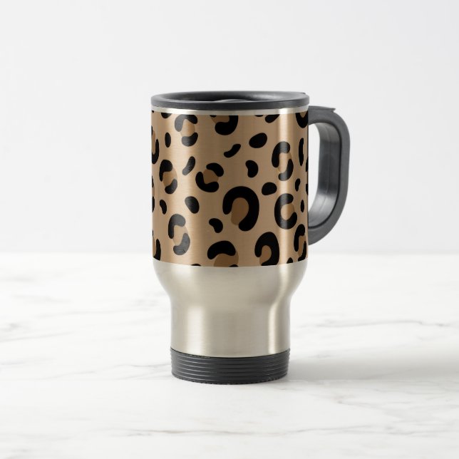 Bold Tiger Stripe Pattern – Animal Print Design Travel Mug (Front Right)