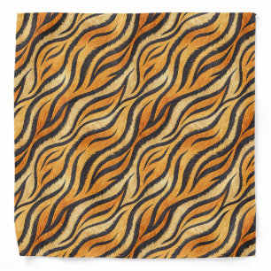Bold Tiger Stripe Pattern – Exotic Animal Print Bandana