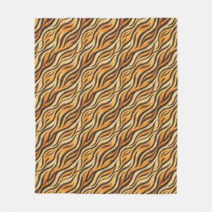 Bold Tiger Stripe Pattern – Exotic Animal Print Fleece Blanket